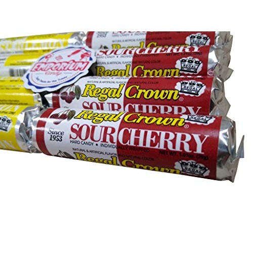 Regal Crown Candy Rolls Assortment - Sour Cherry &Amp; Lemon 4 Rolls