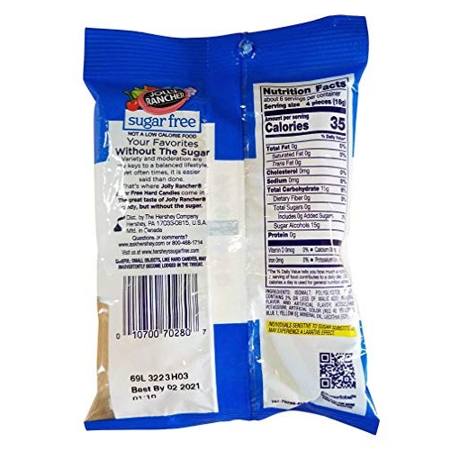 Sugar Free Jolly Ranchers - Two Pack Of 3.6 Ounce Bag With Refri