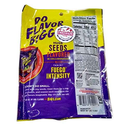 Two Packs Of Bigs Takis Sunflower Seeds 5.35 Oz Bags With Refri