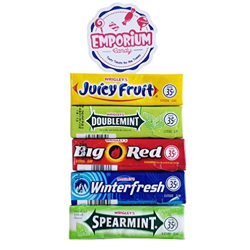 Wrigley Doublemint, Spearmint, Juicy Fruit, Big Red, Winterfresh...