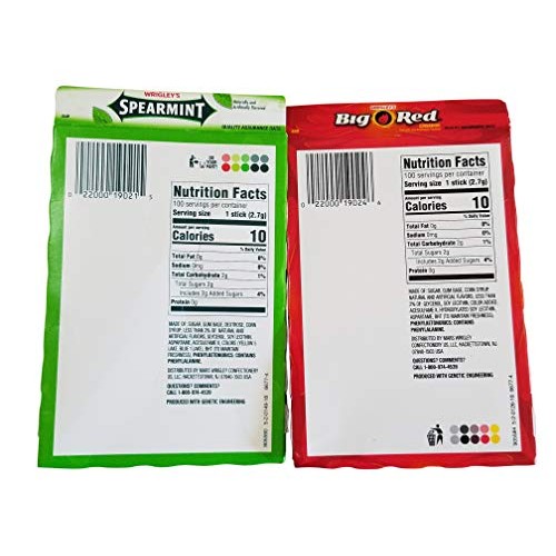 Wrigley Doublemint, Spearmint, Juicy Fruit, Big Red, Winterfresh...