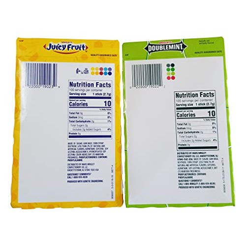 Wrigley Doublemint, Spearmint, Juicy Fruit, Big Red, Winterfresh...