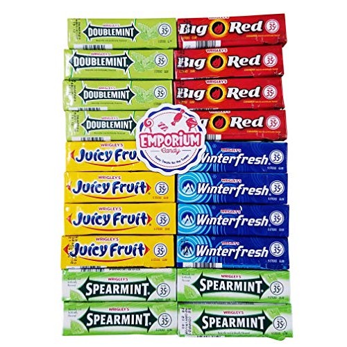 Wrigley Doublemint, Spearmint, Juicy Fruit, Big Red, Winterfresh...