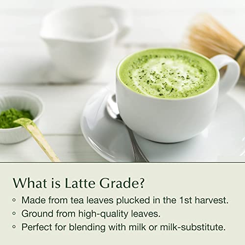 Encha Latte Grade Matcha Powder - Unsweetened, First Harvest, Or...