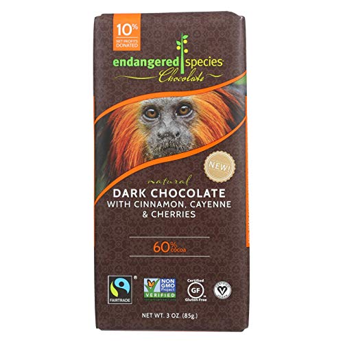 Endangered Species Natural Dark Chocolate Bar With Cinnamon Caye