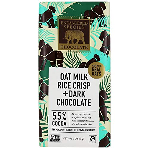 Endangered Species - Dark Chocolate Bars Box 55% Cocoa Oat Milk