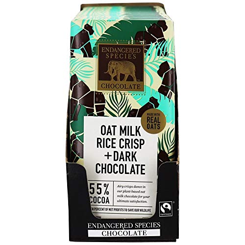 Endangered Species - Dark Chocolate Bars Box 55% Cocoa Oat Milk