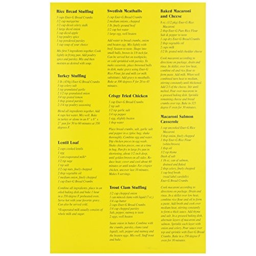 Ener-G Foods, Bread Crumbs, Dairy Free, Wheat &Amp; Gluten Free, 10.