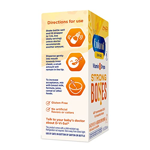 Enfamil Baby Vitamin D-Vi-Sol Vitamin D Liquid Supplement Drops ...