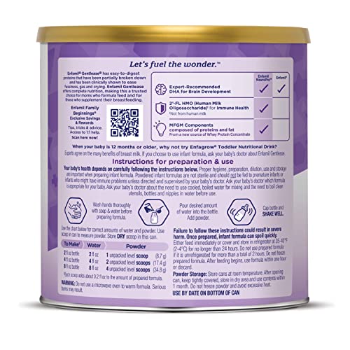 Enfamil Gentlease Baby Formula, Reduces Fussiness, Crying, Gas a...