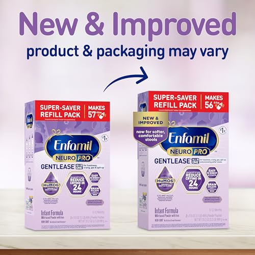 Enfamil NeuroPro Gentlease Baby Formula, Brain Building DHA, HuM...