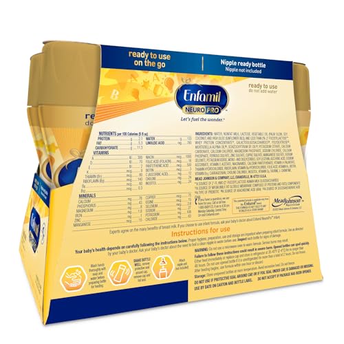 Enfamil NeuroPro Ready to Feed Baby Formula, Ready to Use, Brain...