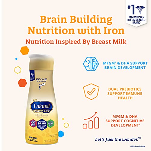 Enfamil Neuropro Ready-To-Use Baby Formula, Ready To Feed, Brain