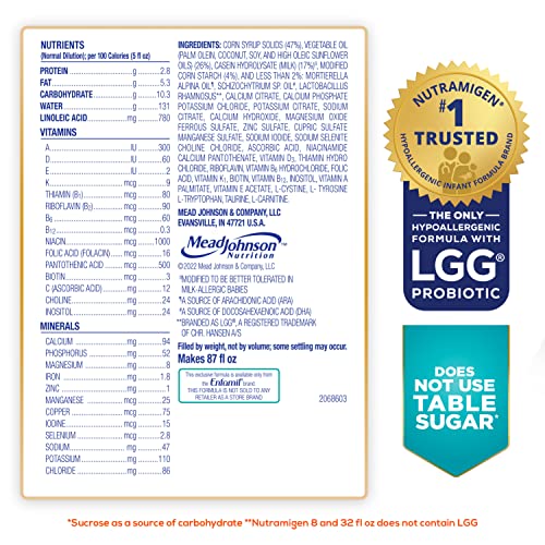 Enfamil Nutramigen Infant Formula, Hypoallergenic and Lactose Fr... Enfamil Nutramigen Infant Formula, Hypoallergenic and Lactose Fr...