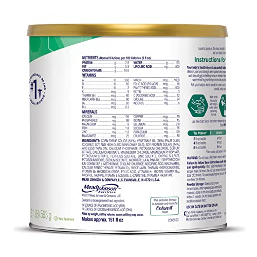 Enfamil ProSobee Soy-Based Infant Formula for Sensitive Tummies,...