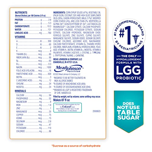 Nutramigen Hypoallergenic Baby Formula from Enfamil- Lactose Fre...