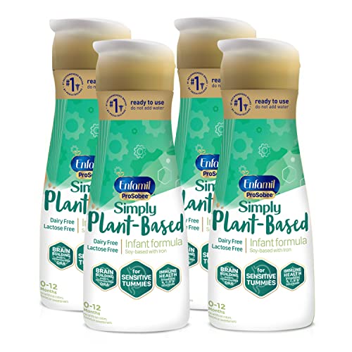 Plant based Lactose-free Baby Formula, 4 bottles 32 Fl Oz each...