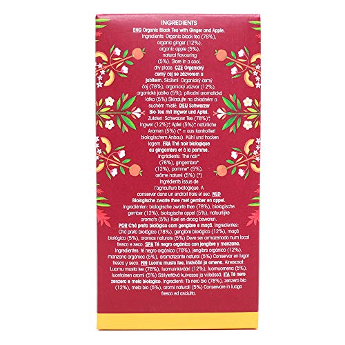 English Tea Shop Organic Black Tea & Ginger With Peach - 20 Tea ...