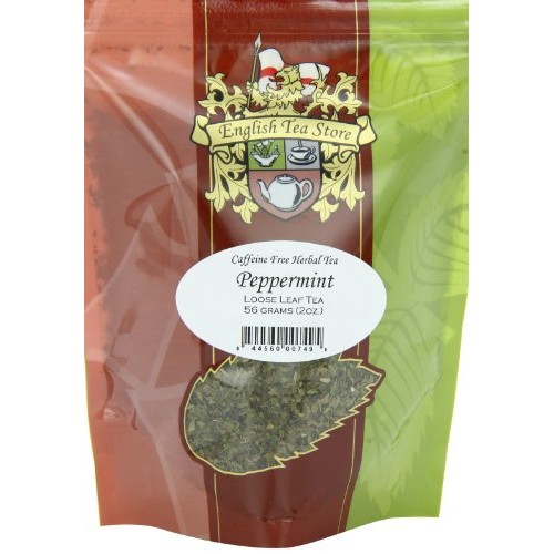 English Tea Store Loose Leaf, Peppermint Caffeine Free Herbal Te