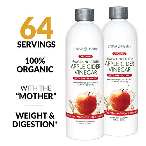 Eniva Health 100% Organic Apple Cider Vinegar with The Mother | ...