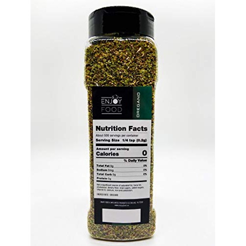 Enjoy Food Dried Oregano 3.5 Oz / 100 G Kosher, Halal, Gluten Free