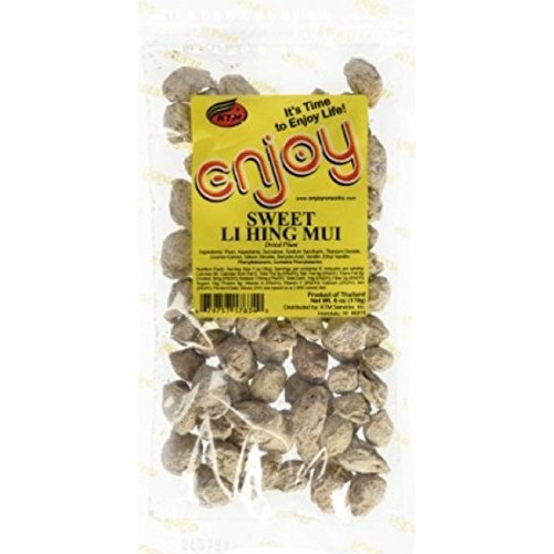 Enjoy Hawaii Snacks Sweet Li Hing Mui Dried Plums 6 Oz