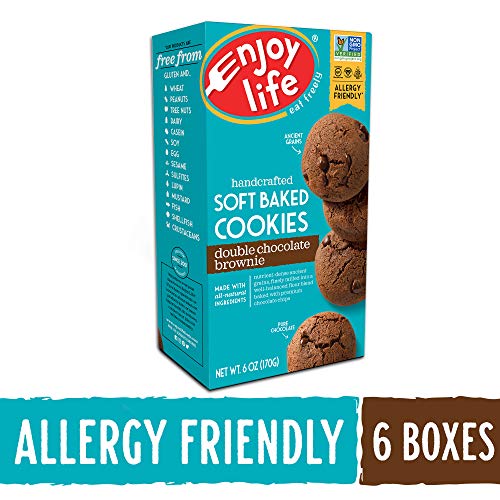 Enjoy Life Double Chocolate Brownie Soft Baked Cookies, Soy Free