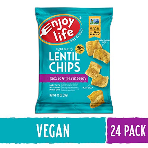 Enjoy Life Garlic And Parmesan Lentil Chips, Dairy Free Chips, S