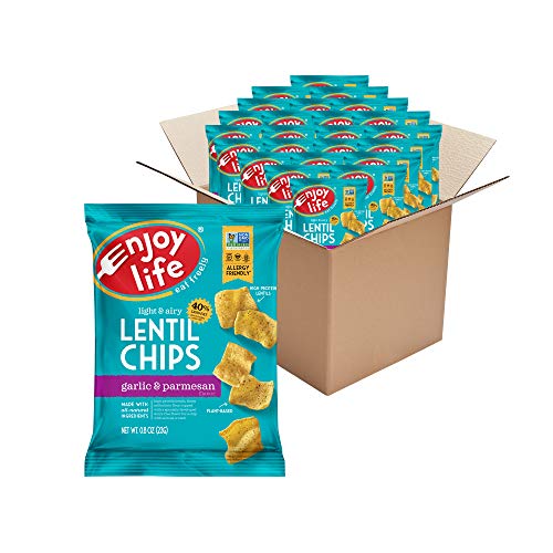 Enjoy Life Garlic And Parmesan Lentil Chips, Dairy Free Chips, S