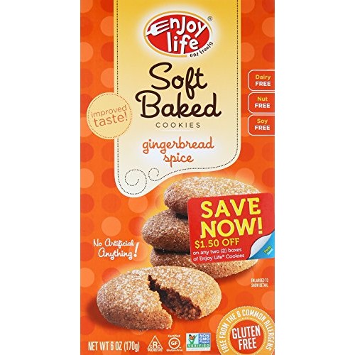 Enjoy Life Gingerbread Spice Soft Baked Cookies, 6 Oz