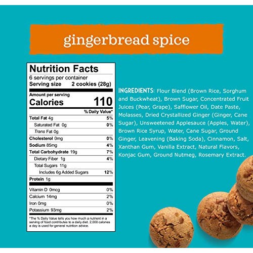 Enjoy Life Gingerbread Spice Soft Baked Cookies, Soy Free, Dairy