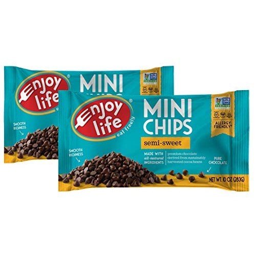 Enjoy Life Semi-Sweet Chocolate Mini Chips, 10 Ounce, Pack Of 2