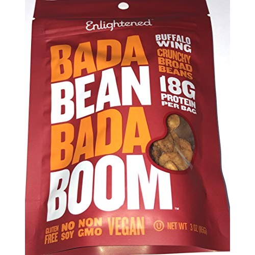 Enlightened Broad Bean Fava Beans Crisps 6-3 Oz Bags Buffalo