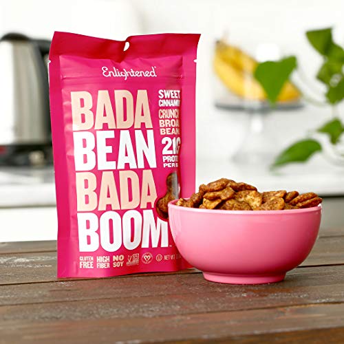 Enlightened Gluten-Free Roasted Broad Fava Bean Crisp Snack, Swe