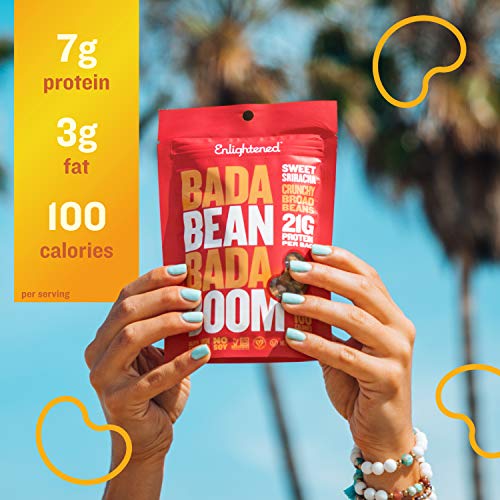 Enlightened Gluten-Free Roasted Broad Fava Bean Crisp Snack, Swe