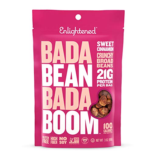 Enlightened Gluten-Free Roasted Broad Fava Bean Crisp Snack, Swe
