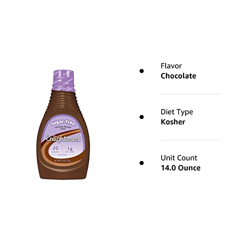 Keto Chocolate Syrup by Enlightened - Gluten-Free, Vegan , Koshe...