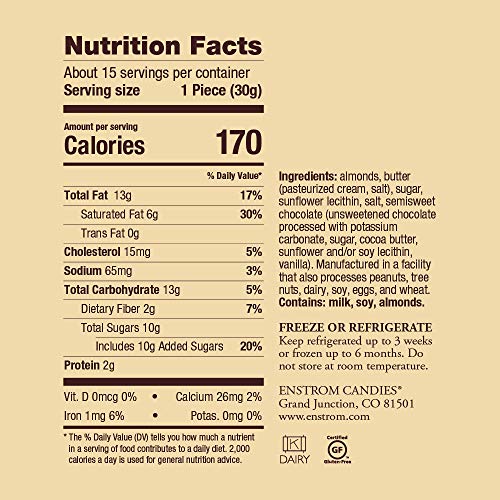 Almond Toffee - 1Lb. Dark Chocolate