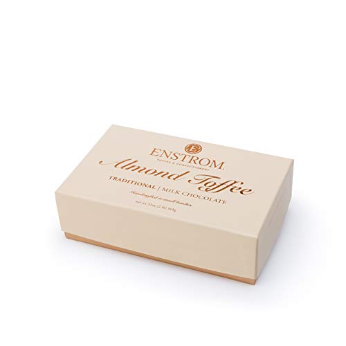 Enstrom Milk Chocolate Almond Toffee 2lb box | Handcrafted | Glu...