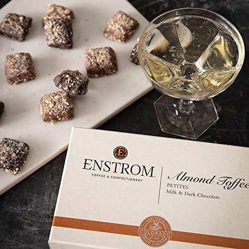 Enstrom Milk Chocolate and Dark Chocolate Almond Toffee Petites ...