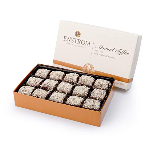 Enstrom Milk Chocolate and Dark Chocolate Almond Toffee Petites ...