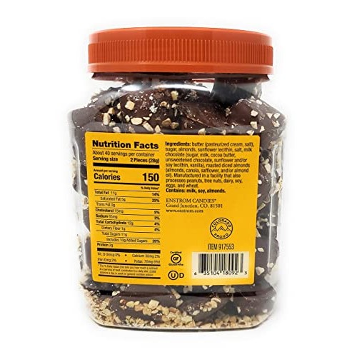 Almond Toffee Tub Milk, 2.5lb