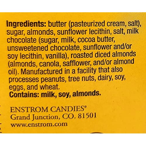 Almond Toffee Tub Milk, 2.5lb