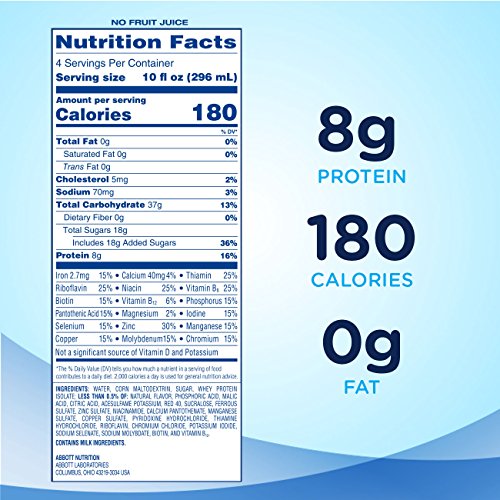 Ensure Clear Nutrition Drink, 0G Fat, 8G Of High-Quality Protein