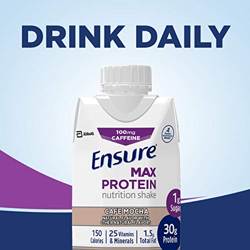 Ensure Max Protein Nutrition Shake, Mocha, 11 Fl Oz Pack Of 4