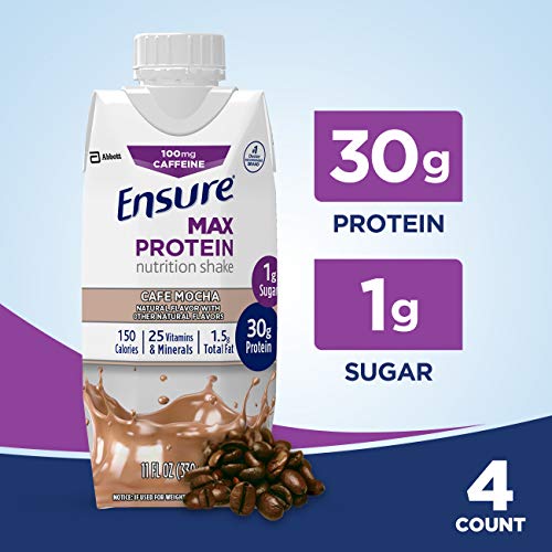 Ensure Max Protein Nutrition Shake, Mocha, 11 Fl Oz Pack Of 4