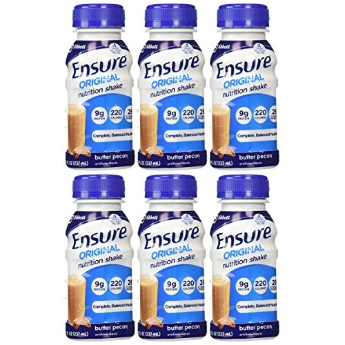 Ensure Original Nutrition Shake, Butter Pecan, 6 Ct