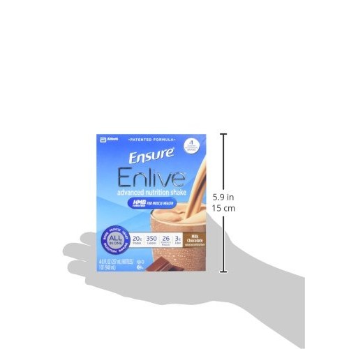 Ensure Enlive Meal Replacement Shake, 20g Protein, 350 Calories,...