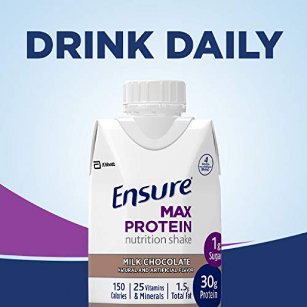 Ensure Max Protein Nutrition Shake With 30G Of Protein, 1G Of Su