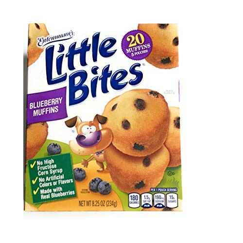 Entenmanns Little Bites Blueberry Muffins 20 Muffins 5 Pouche
